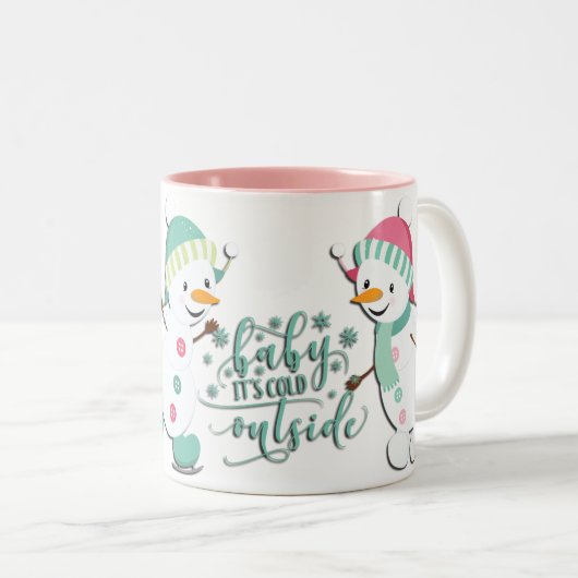Tasse 2 Couleurs Bébé ses neigeurs froides (Devant droit)