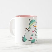 Tasse 2 Couleurs Bébé ses neigeurs froides (Devant gauche)