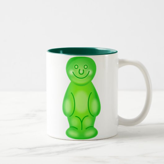Tasse 2 Couleurs Bébé vert de gelée (Droit)