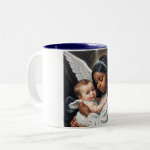 Tasse 2 Couleurs bébés anges (Devant gauche)