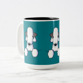 Tasse 2 Couleurs Bedlington Terrier (Devant gauche)