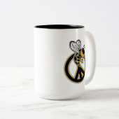 TASSE 2 COULEURS BEE PEACE  (Devant droit)