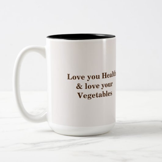 Tasse 2 Couleurs Beets rouges et squash (Gauche)