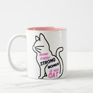 Tasse 2 Couleurs Behind every strong woman