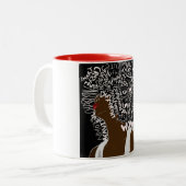 Tasse 2 Couleurs Bel Afro (Devant gauche)