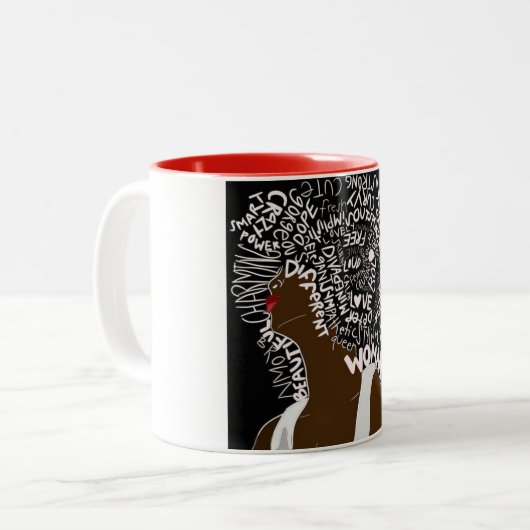 Tasse 2 Couleurs Bel Afro (Devant gauche)