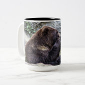 Tasse 2 Couleurs Bel ours gris Brown (Devant gauche)