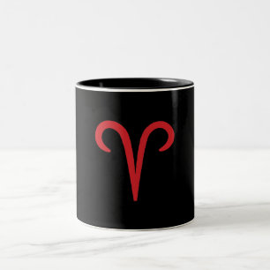 Tasse 2 Couleurs BÉLIER Le Bélier Rouge Astrologie Zodiaque Signe d