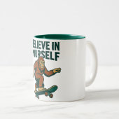 Tasse 2 Couleurs Believe In Yourself Motivation Art (Devant droit)