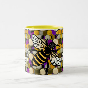 Tasse 2 Couleurs Belle abeille