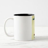 Tasse 2 Couleurs Belle affiche de voyage suédoise (Gauche)