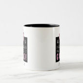 Tasse 2 Couleurs Belle Bible Verse Psaume 34:8 avec Doughnut rose (Centre)