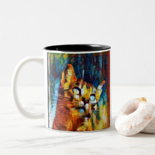 Tasse 2 Couleurs Belle Chat