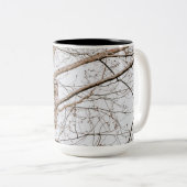 Tasse 2 Couleurs Belle Chouette rouge Audubon (Devant droit)