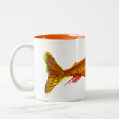 Tasse 2 Couleurs Belle comète de poisson rouge illustration de pop  (Gauche)
