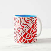 Tasse 2 Couleurs Belle Décoration (Devant droit)