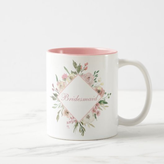 Tasse 2 Couleurs Belle femme de chambre rose (Droit)