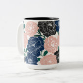 Tasse 2 Couleurs Belle Fleur tendance (Devant gauche)