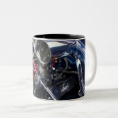 Tasse 2 Couleurs Belle moto pour auto propre (Devant droit)