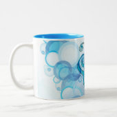 Tasse 2 Couleurs Belle musique cool prend des notes en coeur (Gauche)