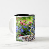 Tasse 2 Couleurs Belle nature avec moineau (Devant gauche)