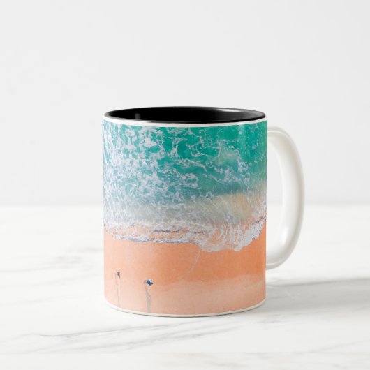 Tasse 2 Couleurs Belle plage de mer (Devant droit)