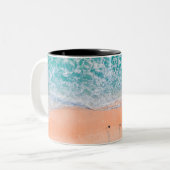 Tasse 2 Couleurs Belle plage de mer (Devant gauche)