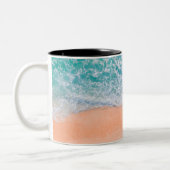 Tasse 2 Couleurs Belle plage de mer (Gauche)