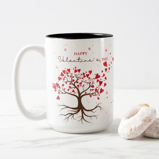 Tasse 2 Couleurs Belle Saint Valentin (Avec donut)