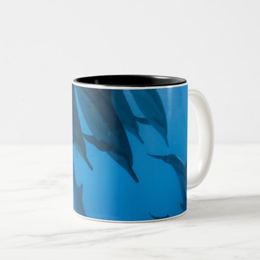 Tasse 2 Couleurs Belles créatures océaniques (Devant droit)