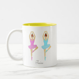 Tasse 2 Couleurs Belles danseuses de ballet jumelles