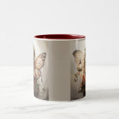 Tasse 2 Couleurs Belles fées habillées en rouge (Centre)