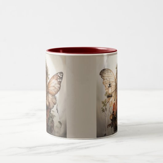 Tasse 2 Couleurs Belles fées habillées en rouge (Centre)