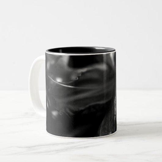 Tasse 2 Couleurs Belles Fleurs de Lys (Devant gauche)