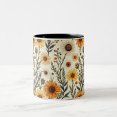 Tasse 2 Couleurs Belles fleurs qui ressemblent à la chute (Centre)