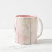 Tasse 2 Couleurs Belles fleurs roses (Devant droit)