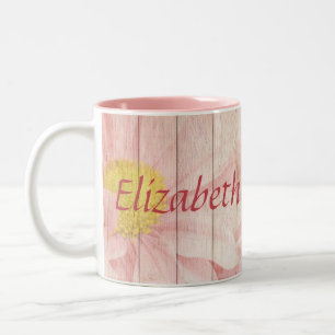 Tasse 2 Couleurs Belles fleurs roses