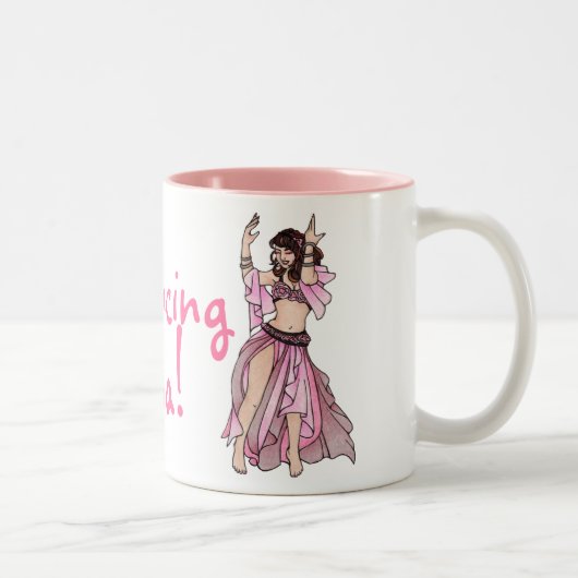 Tasse 2 Couleurs Belly Dancing Mama ! (Droit)