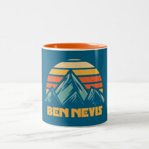 Tasse 2 Couleurs Ben Nevis Retro Turquoise