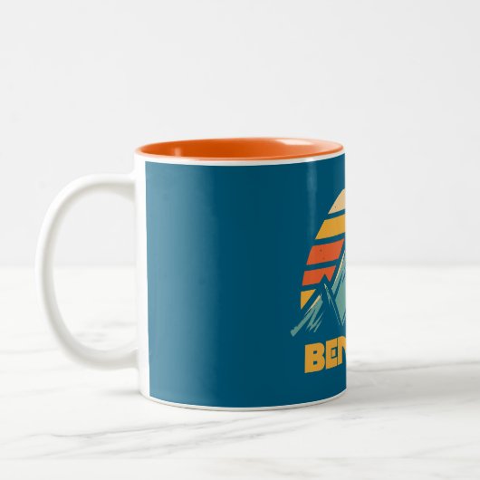 Tasse 2 Couleurs Ben Nevis Retro Turquoise (Gauche)