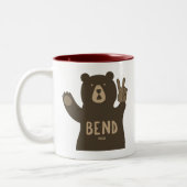 Tasse 2 Couleurs Bend Oregon Ours de la paix (Gauche)