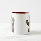 Tasse 2 Couleurs Bend Oregon Ours de la paix (Centre)