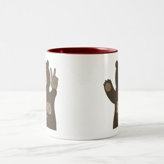 Tasse 2 Couleurs Bend Oregon Peace Bear (Centre)