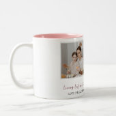 Tasse 2 Couleurs Bénédiction de Pâques moderne Script 3 Photo (Gauche)