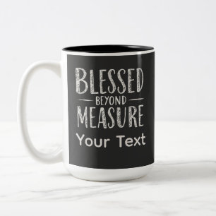 Tasse 2 Couleurs Bénéficié au-delà de la mesure Style de chaland pe