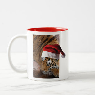 Tasse 2 Couleurs Bengale Tiger Père Noël