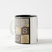 Tasse 2 Couleurs Béni par l'abondance de beauté (Devant gauche)