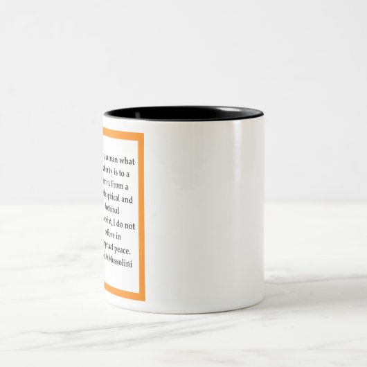 Tasse 2 Couleurs Benito Mussolini (Centre)