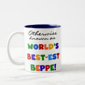 Tasse 2 Couleurs Beppe le plus connu (Gauche)