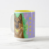 TASSE 2 COULEURS BERGER ALLEMAND (Devant gauche)